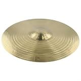 Brass Drum Cymbals Set 14 16 Inch for Splash Crash Hi-Hat, Golden Percussion Instruments with Clear Loud Tone for Jazz Rock Practice Beginners and(14 inch)