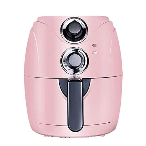 Compact Air Fryer Oven Cooker with Temperature Control Non Stick Fry Basket Recipe Guide + Auto Shut of Feature 2.5L(Roze)