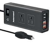 AeternaSol 200W Car Power Inverter 12V to 110V, Power Inverters for Vehicles with 2 AC Outlets, Fasting Charging USB-C/36W USB-A, Car Charger Car Plug Adapter Car Outlet Adapter for Camping, Road-Trip