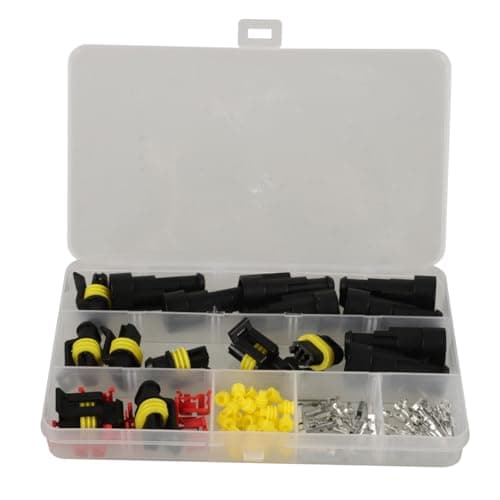 Amosfun 1set Automotive Electrical Connector Kit Wire Connectors for Cars Motorcycles Trucks Boats Easy Installation Compact Design Versatile Connection
