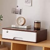 GFSGHZZ Lockable Desktop Storage Box with Drawers - Solid Wood File Cabinet for Office Supplies, A4 Receipt Storage, Small Chest of Drawers for Home Or Office Use,One Color-1 Drawer