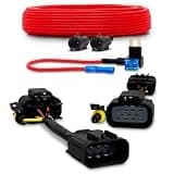 TRUE MODS Headlight DRL Adapter Harness Kit Compatible with 2007-2013 Chevy Silverado 1500 (07-13) 2007-2014 Silverado 2500HD 3500HD 2500 3500 HD (07-14) [2 x 15A Mini Blade Fuses] [Plug N Play]