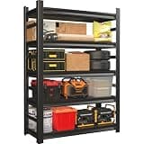 SFTORMAS Storage Shelves, Metal Shelving Heavy Duty, Garage Shelving, Adjustable Metal Racks,5 Tier Shelving Unit, Rack Units and Storage for Warehouse, Basements, Garages (72" Hx35.4 Wx15.8 D)