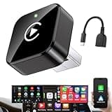 iGENJUN Wireless CarPlay Adapter 2026 Upgrade Mini Design, USB/USB-C Plug & Play Converts CarPlay to Wireless - Easy Use Fast Stable Connection Car Play for iPhone & Android