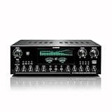 220V 7.1-Channel Stereo Audio Amplifier/Home Theater Receiver; Adjustable Volume; Suitable for Home, Karaoke, and Cinema Speakers