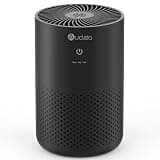 Aucleia Air Purifiers for Bedroom Home with H13 True HEPA Filter, 20dB Quiet Air Cleaner for Pets Hair Dander Odor, Smoke Dust Pollen, Aromatherapy Function, Black