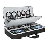 AUROTIER DJ Controller Bag for DDJ FLX10/DDJ REV5/DDJ GRV6/DDJ FLX6/DDJ 1000/DDJ 800, Padded DJ Backpack with Multi-pocket for 17 Inch Laptop, DJ Carrying Mixer Case for DJ Equipment, Grey
