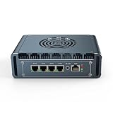 UDPTCP Micro Firewall Appliance, 4 i226-V 2.5Gbe LAN Ports, Fanless Mini PC Celeron J6412 Quad Core, DDR4 1*M.2 Support AES-NI Barebone Router PC VPN,HDMI DP USB3.0 NO RAM (DDR4) NO SSD(M.2 NvmE)