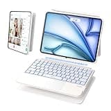 WIWU iPad Air M3 11 inch Keyboard Case Magnetic Detachable Backlit White