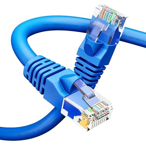 GEARit Cat 6 Ethernet Cable 2 ft Blue (1 Pack) - Cat6 Ethernet Cable 2 ft Blue/Ethernet Cable, 10Gbps 24AWG Pure Copper, Snagless RJ45 for Router, Switch, PC, PS5, Server
