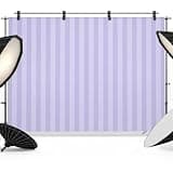 Purple Stripes Backdrop 10x8ft Modern Vertical Striped Geometric Minimalist Photography Backdrop Photoshoot Background Tapestry Banner for Birthday Baby Shower Decor Party Video Photo Studio Props