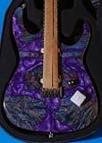 Leo Jaymz Electric Guitar Monsoon Deluxe Series, Reverse Headstock, Burl Top, Mahogany Body, Roasted Maple Neck, Rosewood Fretboard, Case and Capo(VC-2006-167)