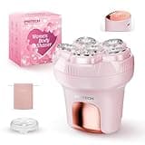 PRITECH Electric Razors for Women Legs, Easy-Clean Body Shaver, Wet & Dry Waterproof Bikini Trimmer, Portable Lady Hair Remover for Face Underarms Pubic (Pink)
