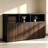 YCZYCZ Lateral File Cabinet with Lock, Metal Office Storage Cabinet, 2 Drawer Lateral File Cabinets for Home Office, A4 Letter Size, Heavy Duty Steel Filing Cabinet for Documents Storage