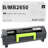 B261U00 Black Toner Cartridge Ultra High Yield 15,000 Pages Replacement for Lexmark B2650dw MB2650adwe B2650dn MB2650ade Printer, 1 Pack