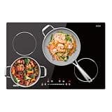 CIARRA 30 Inch Induction Cooktop, 4 Burners 8200W Built-in Electric Stovetop with Booster Function, 9 Power Levels, Sliding Touch Control, Timer & Safety Lock, Glass Ceramic Surface for Home Kitchen