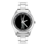 NTVOWPZO Three-Hand Analog Stainless Steel Watches for Men Easy Reader