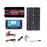 Complete 4000W Solar Panel Kit with 30A Controller, 110V/220V, Includes 18W 12V Panel for Home, RV, Off-Grid Applications, Ideal for Generators