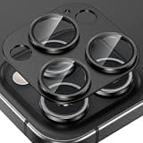 Tensea for iPhone 16 Pro/iPhone 16 Pro Max/iPhone 14 Pro/iPhone 14 Pro Max Camera Lens Protector, Metal Aluminum Alloy Tempered Glass Cover Camera Screen Protector Accessories, Case Friendly