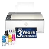 HP Smart Tank 5100 Wireless All-in-One Refillable Printer, Scanner, Copier with up to 3 Years of Ink Included, Best-for-Home, Cartridge-Free, AI-Capable (9B2D1A)
