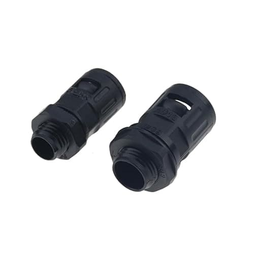 elpart 1pc Corrugated Tube Connector Pipe Fitting auto car Corrugated Tube Pipe Pipe EDD on The Wire Wire casing Corrugated casing - #elPart2324224 (Color: AD28.5-M27x1.5)