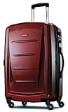 Samsonite Winfield 2 Hardside Expandable Luggage with Spinner Wheels, Burgundy, Checked-Medium 24-Inch
