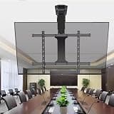 EliteBloom Motorized Ceiling Tv Mount - Automatic Lifting and Retractable Electric Tv Stand Flexible Retraction At A Large Angle Made Cold-Rolled Steel Suitable for 32-70 Inch Tvs,