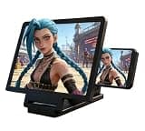Portable 3D HD Mobile Screen Magnifier, Foldable Movie Projector & Gaming Amplifier for All Smartphones(Black)