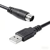 Bainoontech USB-A to 7-Pin Mini-Din Cord for for Connecting Your pc to iRig Stream/HD/HD-A/Keys I/O/MIDI 2 /Pro/Pro Quattro,Compatible with IK Multimedia iRig Series USB-A to Mini-Din Cable(1.8m/6ft)