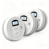 3 Pack Home Monitoring Device with Battery Powered, Indoor Monitor Combo for Multi-Room Home Use