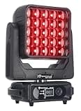 Rockville MV-400 400W Moving Head Matrix Wash Light, Adjustable Zoom, DMX 512 Control, Stage DJ Lighting