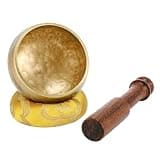 Tibetan Singing Bowls 3Pcs 3.2 Inch Singing Bowl Zen Meditation Yoga Wooden Stick Cushion