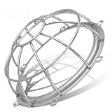 Detector Guard Cover, Ceiling Metal Fire Sprinkler Protector Protective Alarm Cover Silver Firealarm Wire Cage Fire Protection Accessories for Home Gym School Mall, 6.7X 2.71