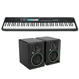 Novation Launchkey 88 [MK3] 88-Key MIDI Keyboard Controller Bundle with Mackie CR4.5 Studio Monitors — 16 Pads, 4.5-Inch Woofers, Deep Ableton Control for Music Production, Composing, Beat Making