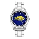 NTVOWPZO Three-Hand Analog Stainless Steel Watches for Men Easy Reader