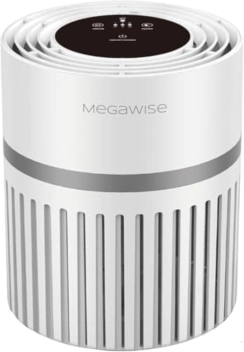 MEGAWISE HEPA Air Purifier for Home, Compact Air Cleaner with Multi-Layer Filter, Quiet Operation for Living Room, Bedroom, Office