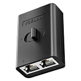VCELINK 2 Pack RJ45 Network Switch, Ethernet Splitter 2-in 1-Out or 1-in 2-Out, Power-Free Passive Ethernet Selector 1000Mbps Cat6/ Cat5e/ Cat5, PoE, Slide Switch, RJ11, RJ12, 2 Pack