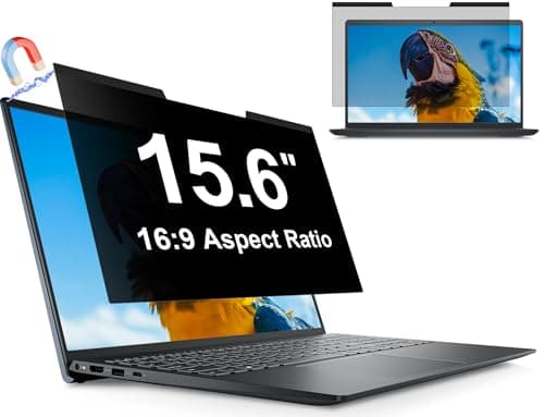 Mamol Magnetic Privacy Filter 15.6 Inch 16:9, Screen Filters for Laptop with Laptop (345mm*194mm), Installazione Immediata, Removable Protective Film
