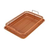 Stainless Steel Crispy Mesh Tray For Oven, Air Fryer, BBQ - Nonstick Copper Baking Pan
