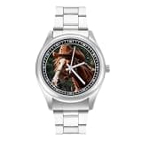 NTVOWPZO Three-Hand Analog Stainless Steel Watches for Men Easy Reader