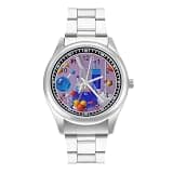 NTVOWPZO Three-Hand Analog Stainless Steel Watches for Men Easy Reader
