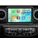NHOPEEW 4G+64G 9" Touch Screen Car Stereo for 2018-2021 Jeep Wrangler JL