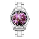 NTVOWPZO Three-Hand Analog Stainless Steel Watches for Men Easy Reader