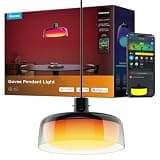Govee Pendant Light for Kitchen Island, Three-Layer RGBIC Smart Lighting, Matter Compatible, 1300LM 2700K-6500K Dimmable Black Hanging Light Fixture Works with Alexa, Adjustable Height for Dining Room