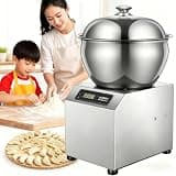 1800W Commercial Dough Mixer with Heating & Fermentation, 8kg/5kg Stainless Steel, LCD Display, 30-Min Timer, Dough Kneader for Bakery Business 5kg