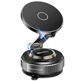 Magnetic Phone Holder for Car 2026 Heavy Duty Model 360° Adjustable Vacuum Suction Car Magsafe Phone Mount Cell Phone Holders for Your Car for iPhone 16 Pro Max 15 14 13 12 Plus (Metal Stand Rotor)