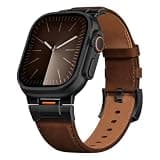 Leather Strap for Apple Watch Ultra 3 2 Band 49mm 46mm 45mm 44mm 42mm Men