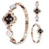 Yihou Smart Bracelet for Women Fitness Tracker Fitness Elegant Bracelet with Heart Rate Monitor Sleep Tracker for Android iOS Rosegold