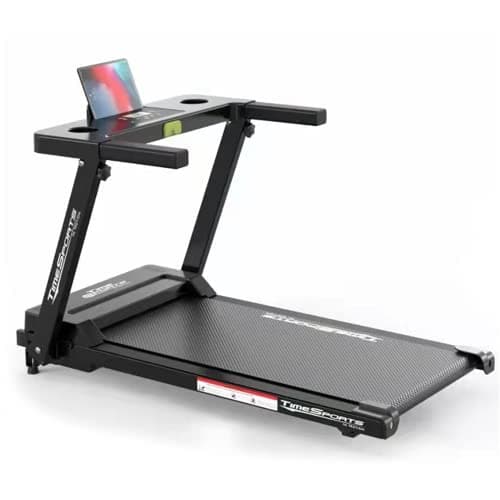 Folding Treadmills 2 in 1 Foldable Treadmill,Home Quiet Treadmill,12 Exercise Modes,LCD Display,with Transport Wheels