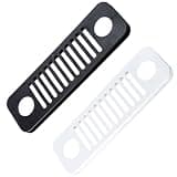 Mikikit 2pcs Rectangular Computer Cooling Air Vent Covers with Thread Opening Design, Plastic Material, Heat Dissipation for Office Appliances, Fashionable and Beautiful Design